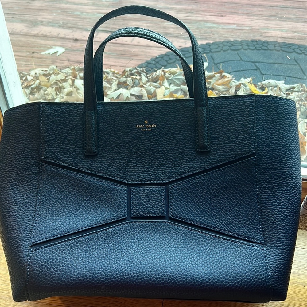 Kate Spade Navy Blue Bow Bag
